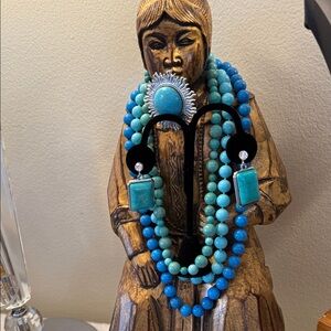 Turquoise and Blue Beaded Bundle For Live New Years Eve Show